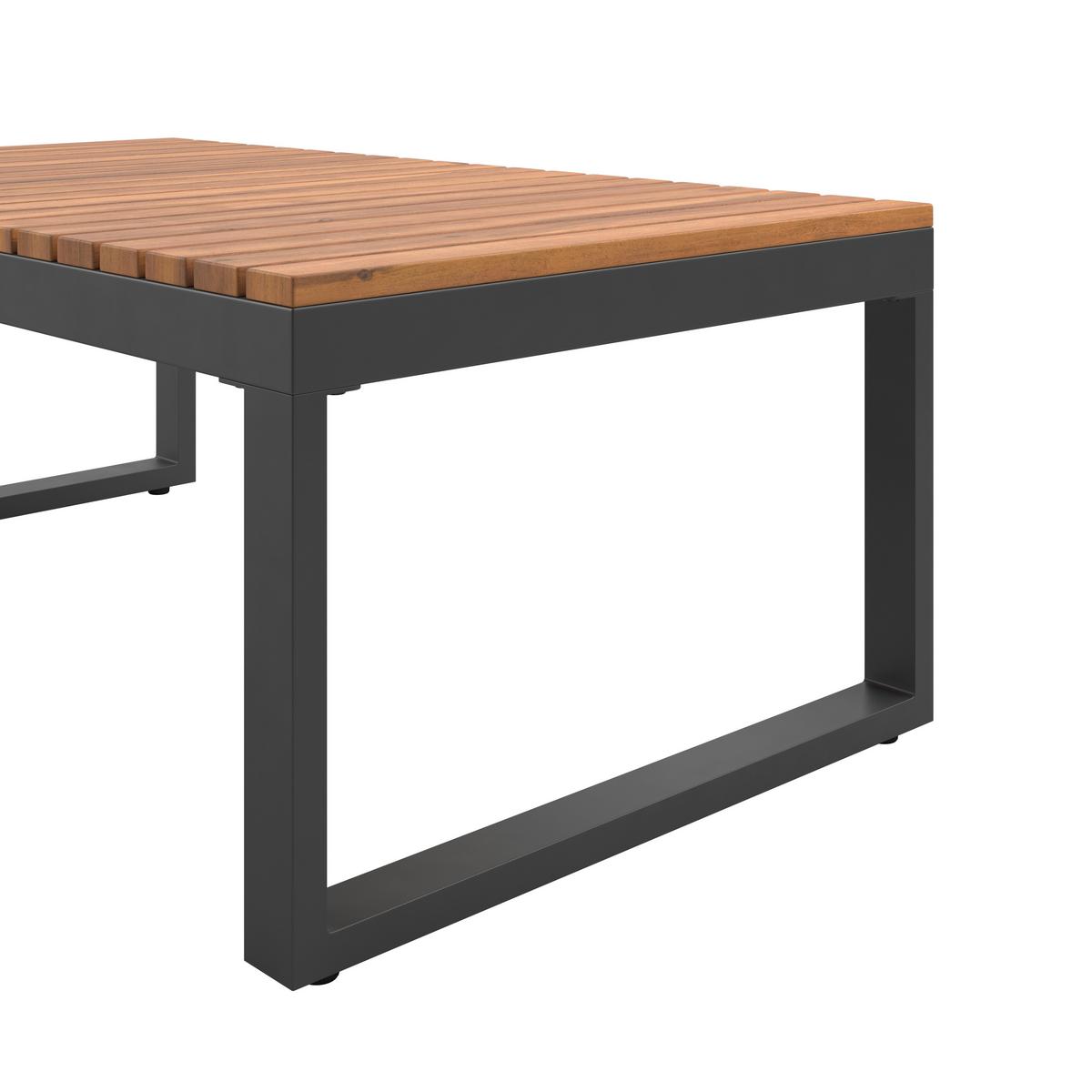 Loungegarnitur Acapulco - Weiß/Grau, MODERN, Holz/Textil (199/69/73cm) - Beldano