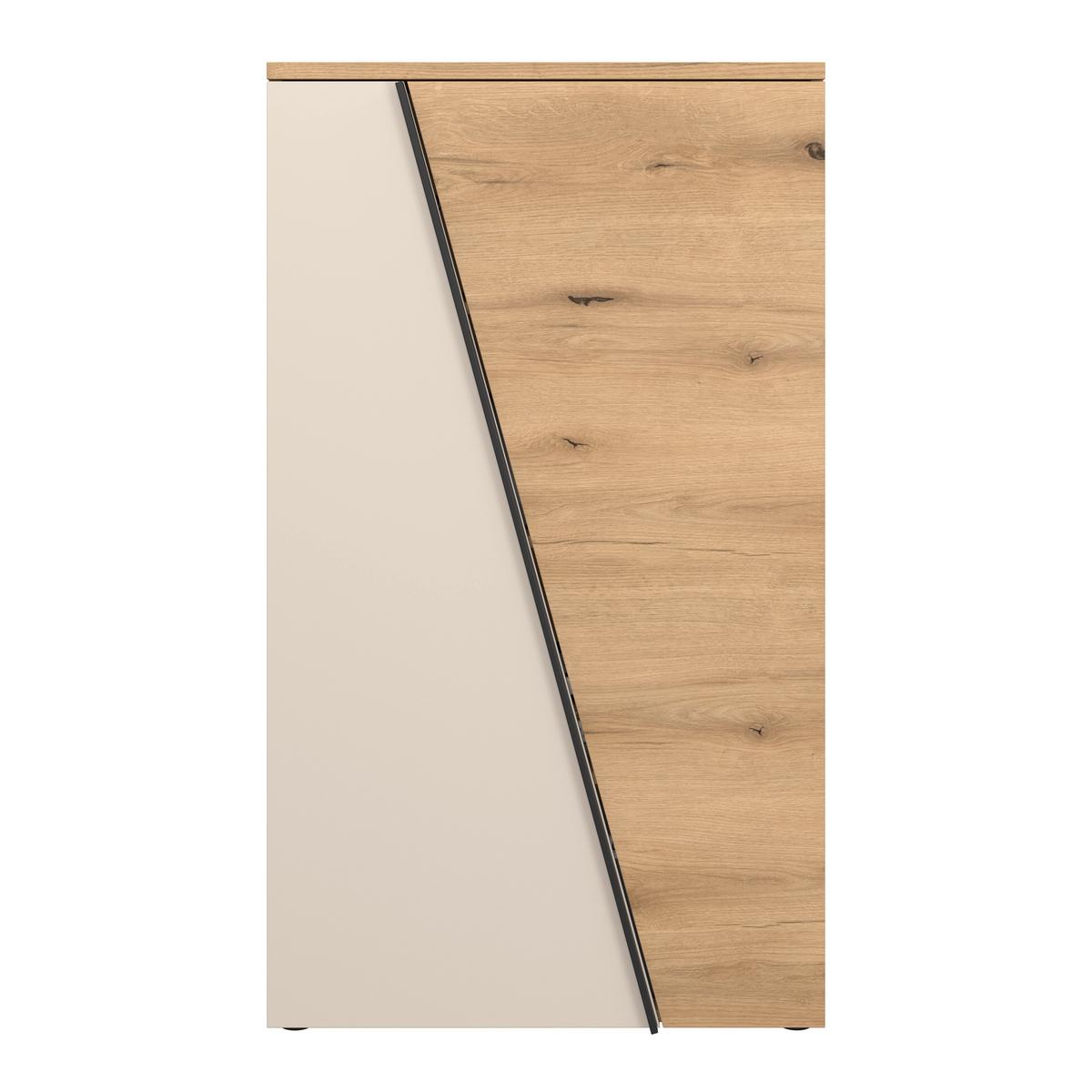 Highboard Venedig NEW Eichefarben/Kaschmir B: 77 cm - Kaschmir/Eichefarben, MODERN, Holzwerkstoff (77/134/37cm)