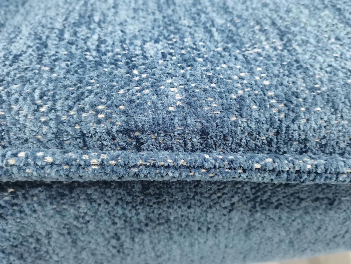 Eckbank Cory - Blau/Schwarz, MODERN, Textil/Metall (194/154cm) - MID.YOU