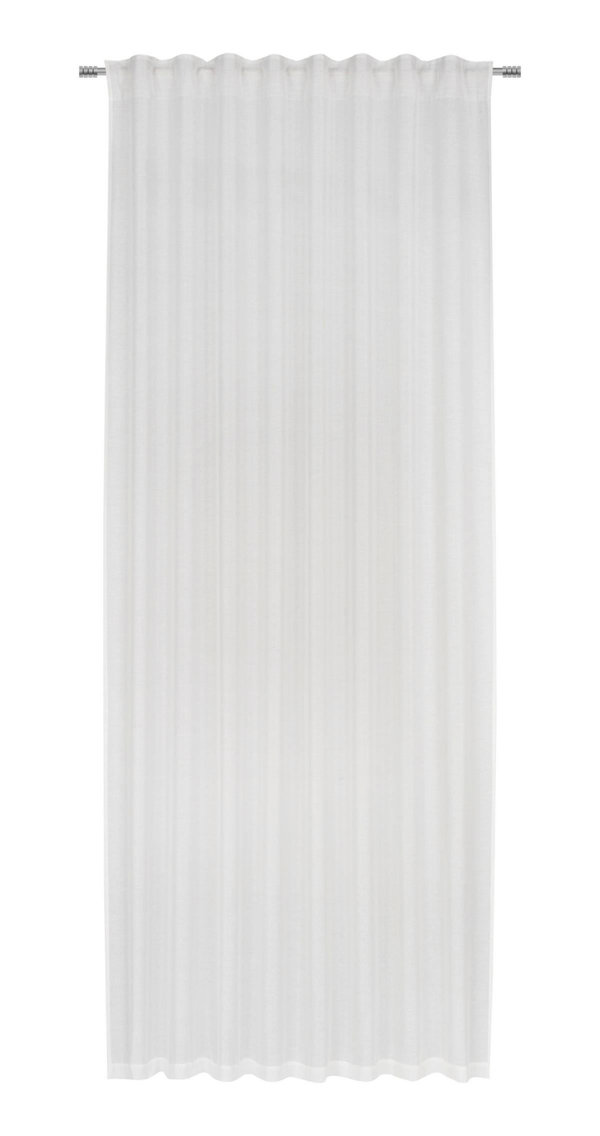 HOTOVÝ ZÁVES Elisa, 135/255cm, biela - biela, Konventionell, textil (135/255cm) - Premium Living