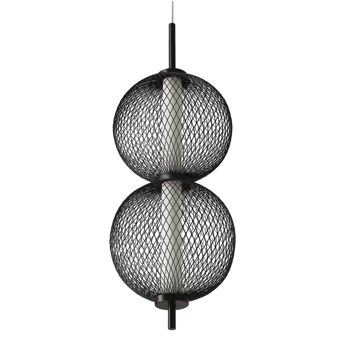 LED-Pendelleuchte 32-35356 Puma - Schwarz/Weiß, Design, Kunststoff/Metall (14/14/150cm)