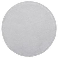 Sitzkissen Campino Silberfarben ⌀ 38 cm Polyester - Silberfarben, MODERN, Textil (38/2,5cm) - Luca Bessoni