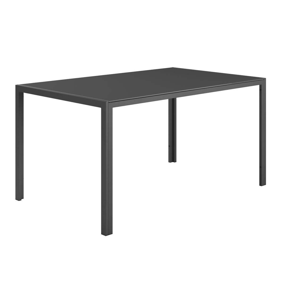 Gartenset Berlin - Schwarz, MODERN, Glas/Textil - Beldano