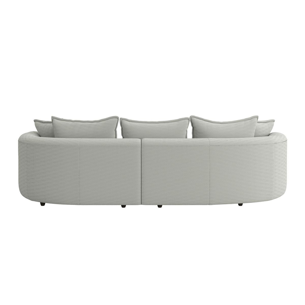 Ecksofa Levi - Jadegrün/Schwarz, MODERN, Textil (287/168cm)