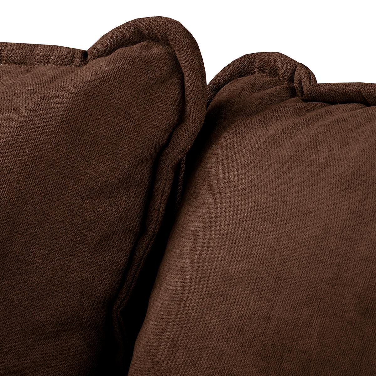 Ecksofa Beata Braun S: 230x150 cm - Wengefarben/Braun, Design, Textil (230/150cm) - Livetastic