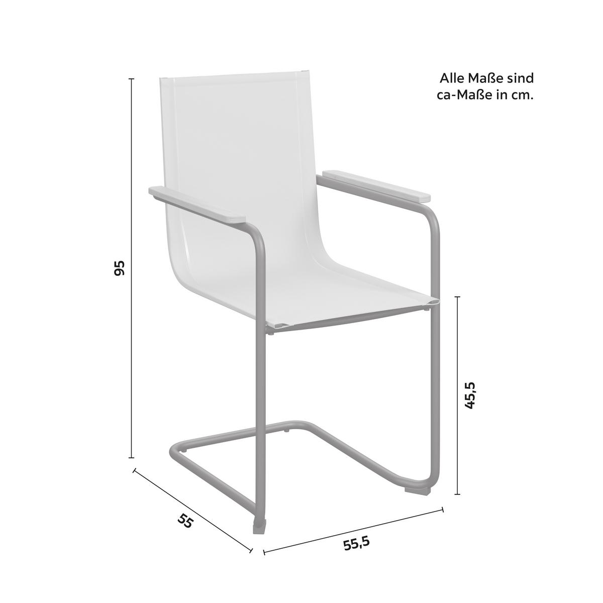 SADA ZAHRADNÍCH KŘESEL DAISY - černá/červená, Moderní, kov/dřevo (55,5/95/55cm) - Bessagi Garden