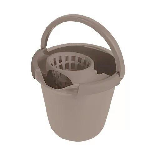 Felmosó Vödör Kicsavaróval 12 Literes - fekete/cappuccino, Basics, műanyag