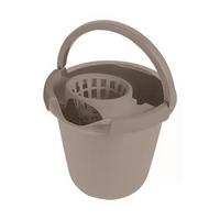 Felmosó Vödör Kicsavaróval 12 Literes - fekete/cappuccino, Basics, műanyag