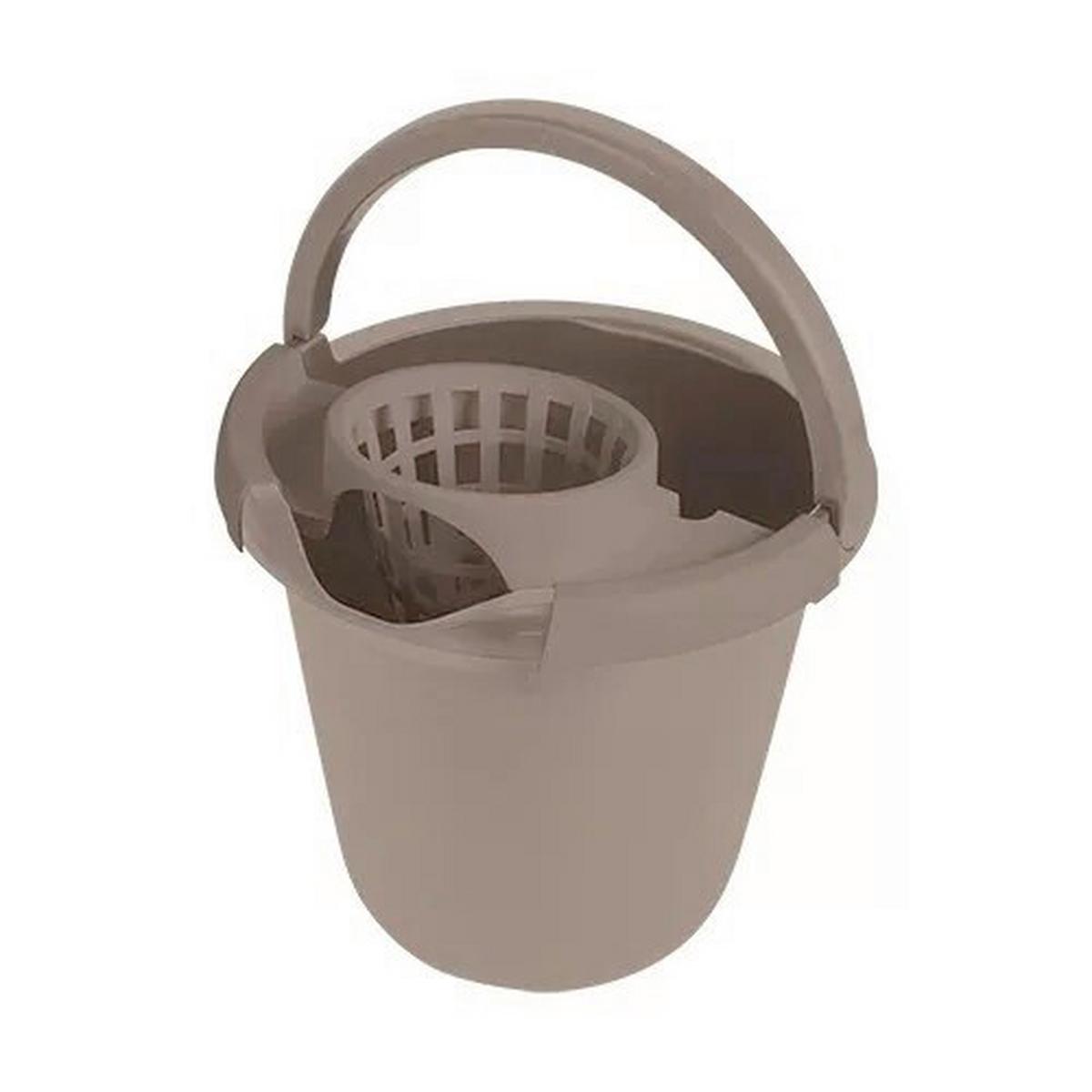Felmosó Vödör Kicsavaróval 12 Literes - fekete/cappuccino, Basics, műanyag