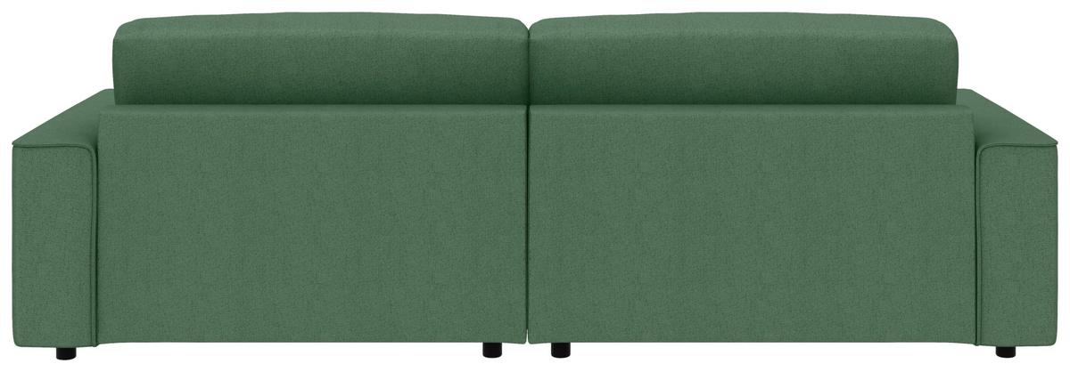 Ecksofa Chance, Grün S: 265x164 cm - Schwarz/Grün, MODERN, Textil (265/164cm) - Trendmanufaktur