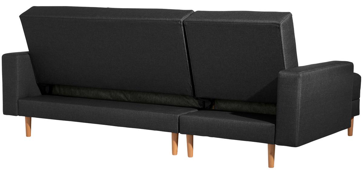 Eckschlafsofa Just Cool - Erlefarben/Schwarz, Design, Textil (230/93/152cm) - Max Winzer