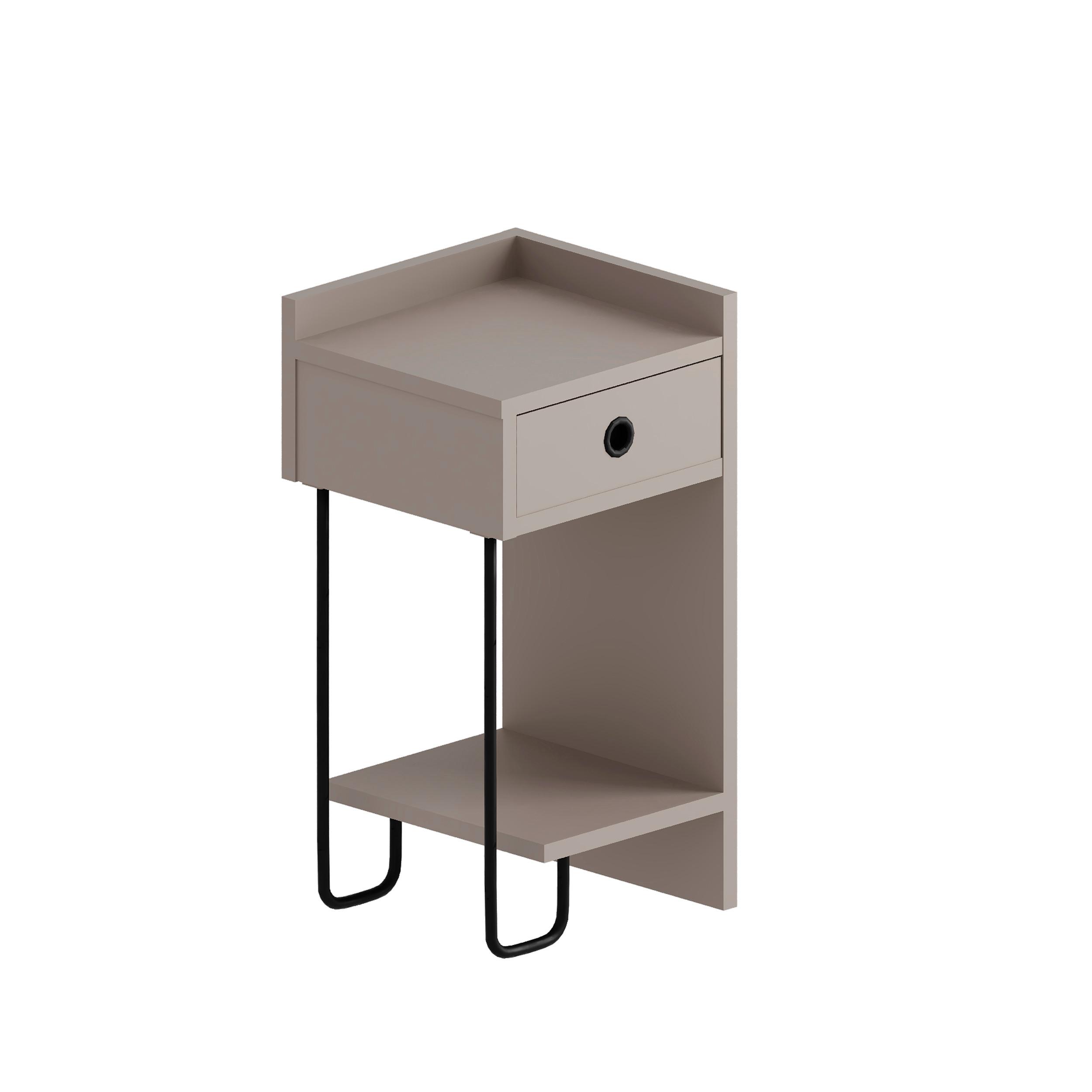 Kindernachtkästchen Sirius Mokka B: 32 Cm - Mokka, Design, Holzwerkstoff (32/61/30cm) - Livetastic