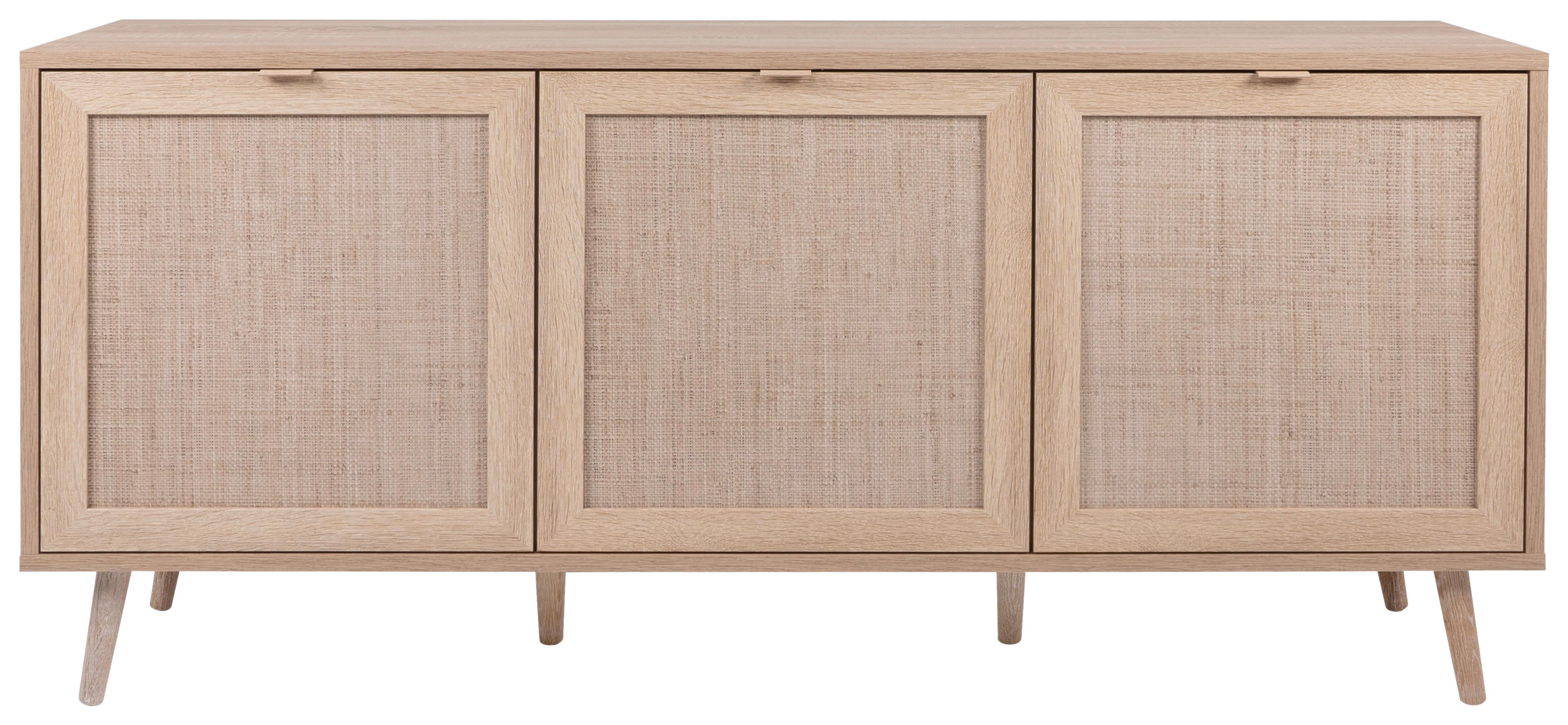 Sideboard Dekor Mit 3 Türen 150 Cm Bali Sonoma Eiche