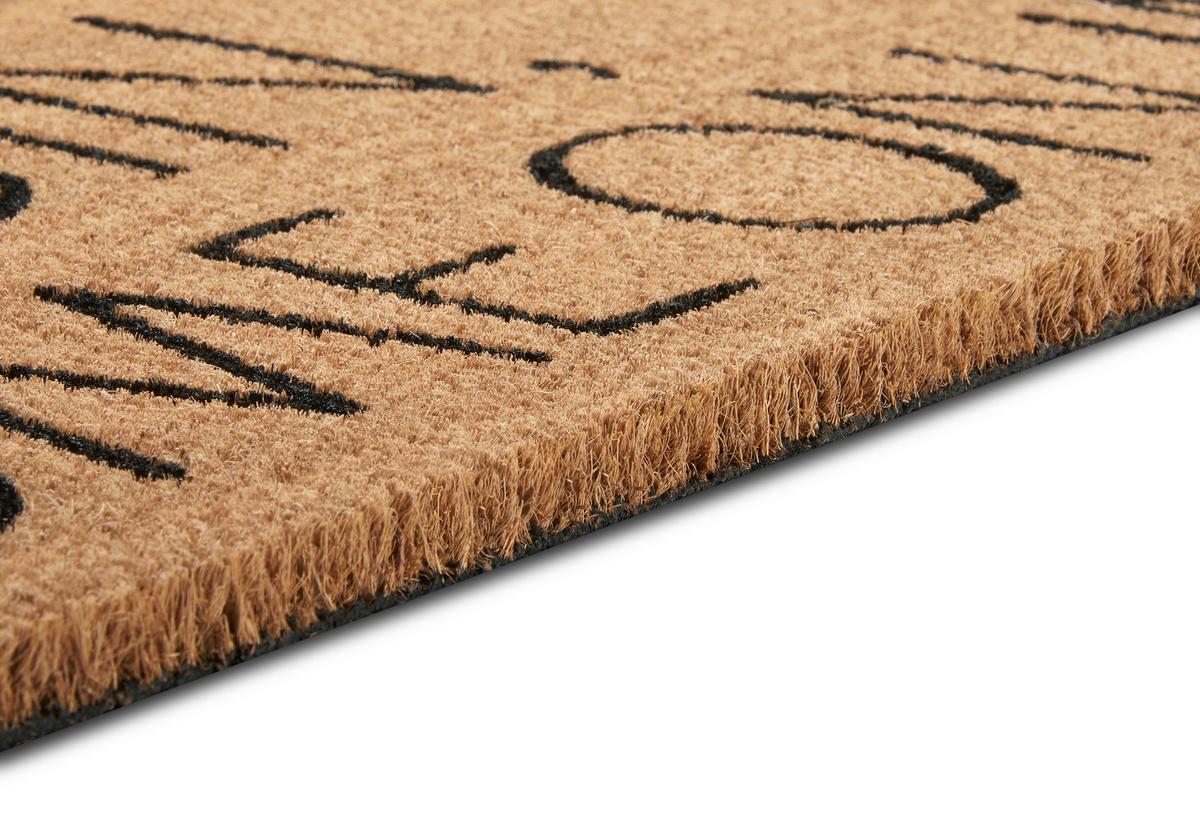 Kokosmatte Mix Mats Kokos Gin 45x75 Cm - Hellbraun/Schwarz, Basics, Naturmaterialien (45/75cm) - Hanse Home