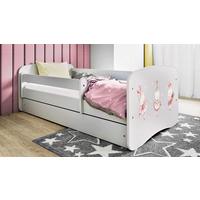 Kinder-/Juniorbett Babydreams inkl. Matratze 80x160 - Birkefarben/Weiß, MODERN, Holz/Holzwerkstoff (80/160cm) - MID.YOU