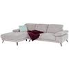 Ecksofa Royce - Taupe/Schwarz, MODERN, Textil (194/283cm)