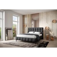 Polsterbett Inkl. Lattenrost 160x200 Cm Magic Anthrazit - Anthrazit/Schwarz, MODERN, Holzwerkstoff/Textil (160/200cm) - MID.YOU