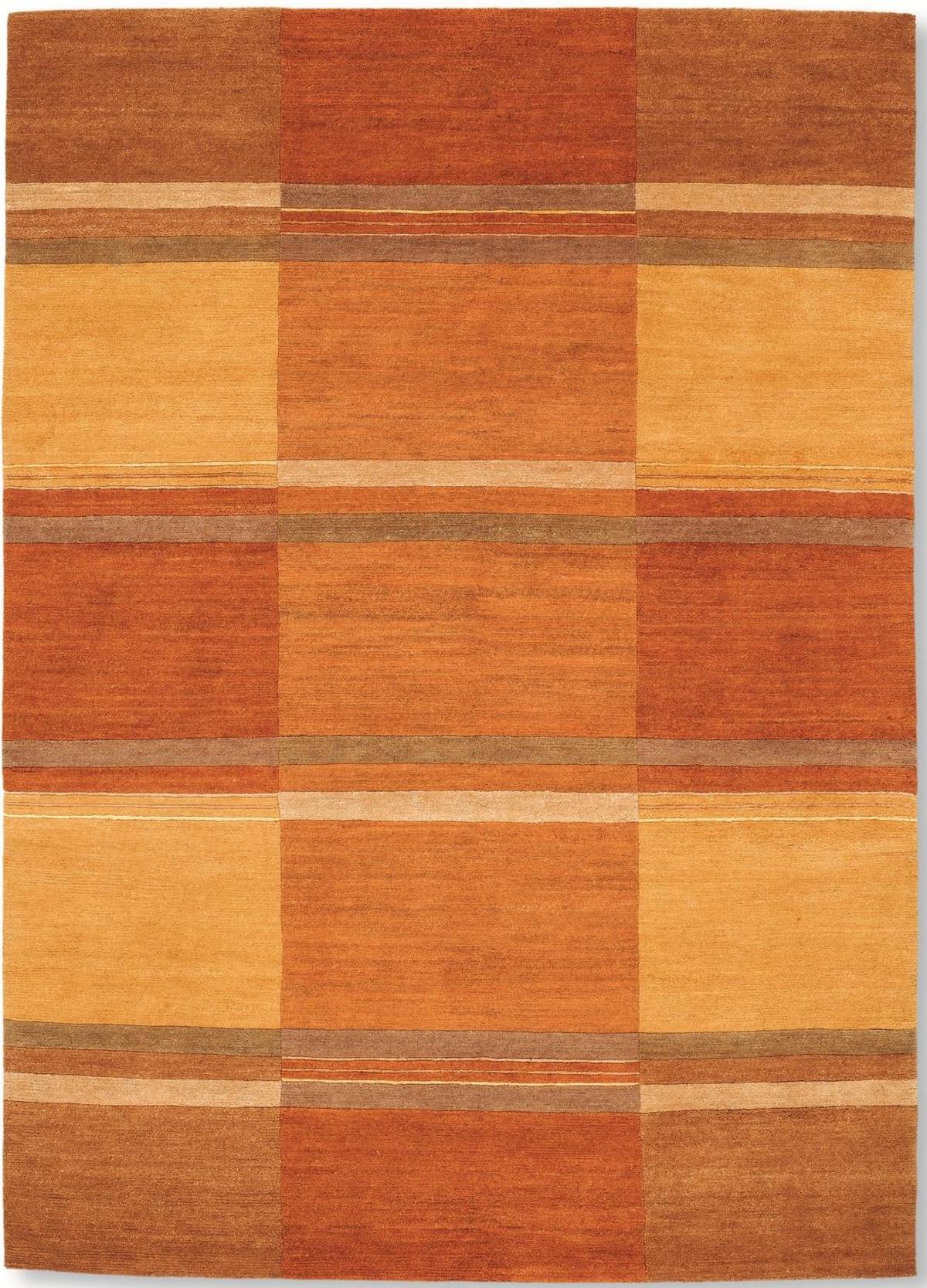 Wollteppich Sensation Silk Soya - Kupferfarben, Basics, Textil (70/140cm) - Cazaris