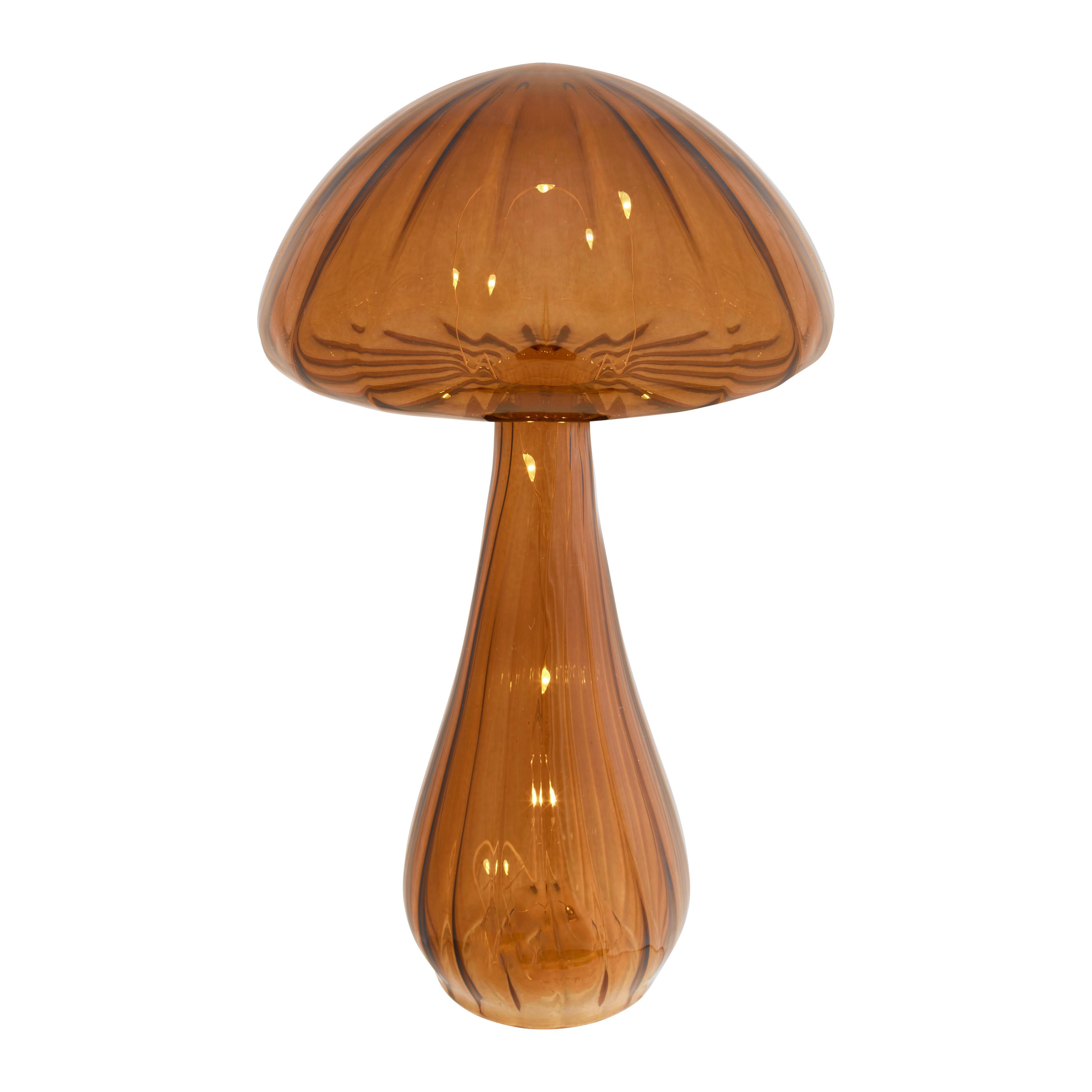DEKORAČNÍ HŘIB GUMBA - hnědá, Konvenční, plast/sklo (12,5/22cm) - Mömax