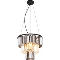 Függőlámpa Niha - fekete, Modern, műanyag/fém (40/120cm)