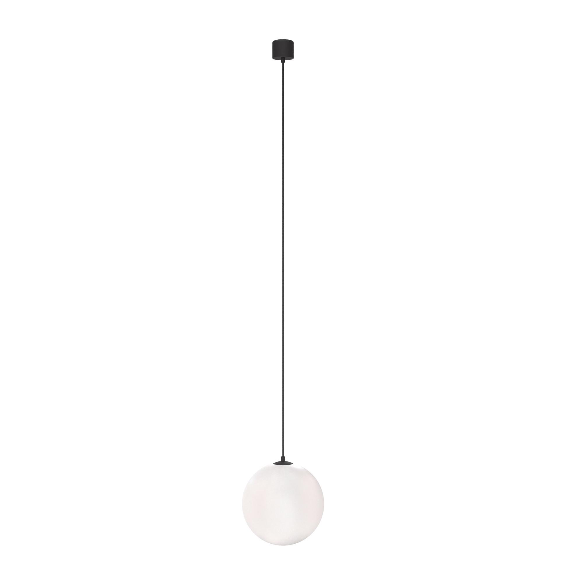 Pendelleuchte Luna - Schwarz/Weiß, Trend, Glas/Kunststoff (20/20cm) - MAYTONI