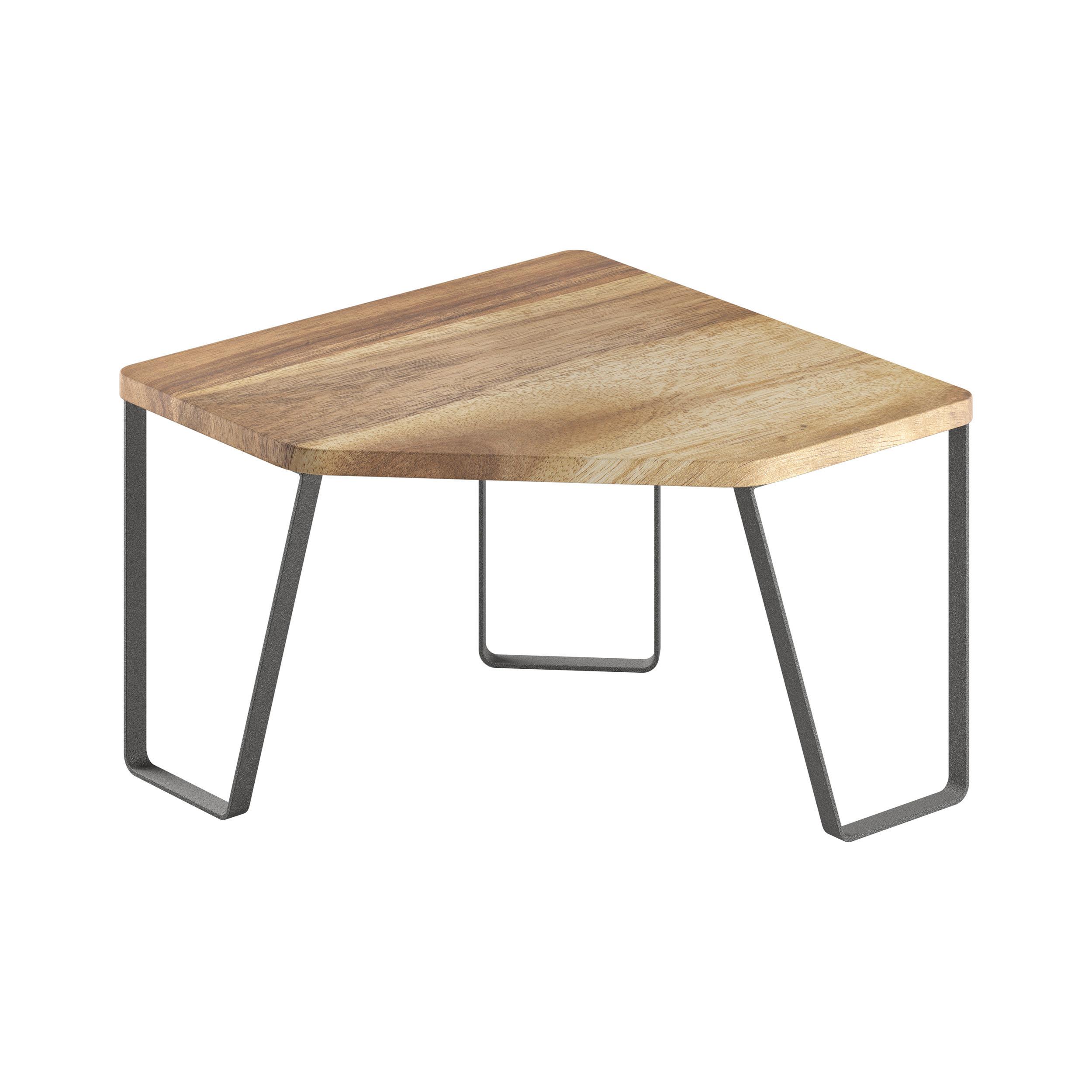 Küchenregal York Lava - Schwarz, Basics, Holz (25/25/16cm) - Metaltex