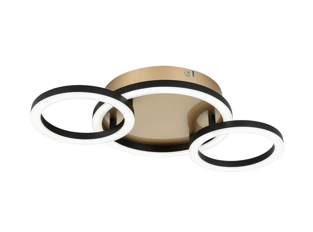STROPNÉ LED SVIETIDLO NUMIM - čierna/cappuccino, Modern, kov/plast (43/23/5cm) - Mömax