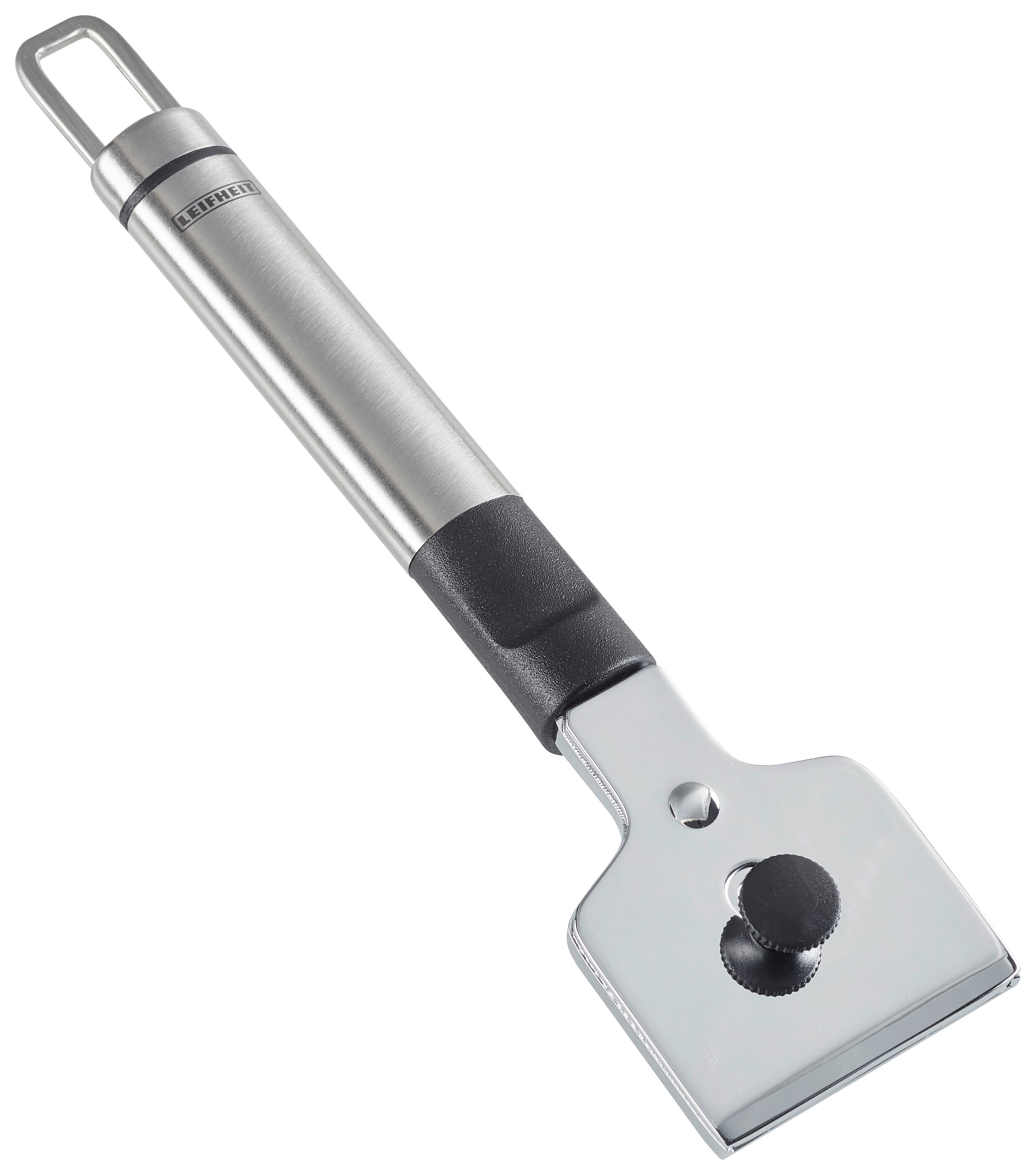 Kochfeldschaber Ronny Edelstahl L/b: Ca. 19/5 Cm - Edelstahlfarben, Basics, Metall (5/19cm) - Leifheit