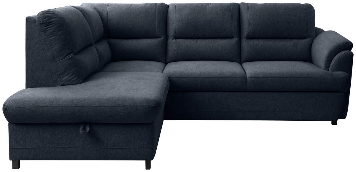 Ecksofa Gusto Blau S: 200x240 cm - Blau/Greige, Basics, Textil (200/240cm)