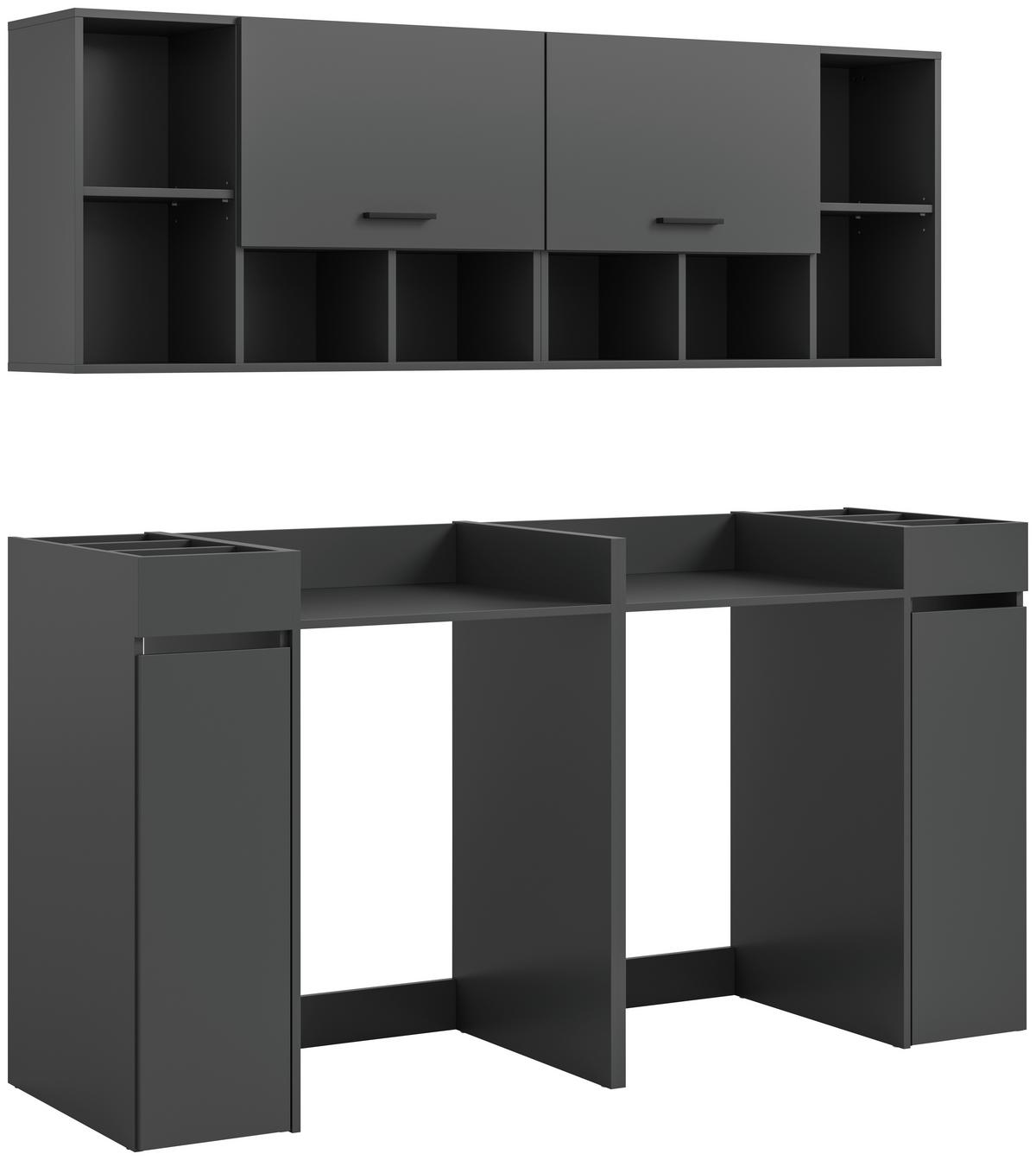 Prádelna Free Antracit - antracitová, Basics, kompozitní dřevo (190/195/60cm) - MID.YOU