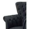 Ohrensessel Cupido - Anthrazit/Schwarz, Design, Textil (96/112/86cm) - MID.YOU