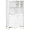 Aktenschrank U1000r+u1000st+regal - Weiß, MODERN, Holzwerkstoff (100,1/174,2/41cm) - MID.YOU
