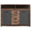 Kommode Lupo Eiche Dekor Anthrazit B: 119 Cm - Alteiche/Anthrazit, Design, Holzwerkstoff (119/96/32cm) - MID.YOU
