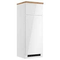 Geräteumbauschrank Monza B: 60 cm Weiß/Eiche Dekor - Weiß Hochglanz/Eiche Wotan, LIFESTYLE, Holzwerkstoff (60/166/60cm) - Held