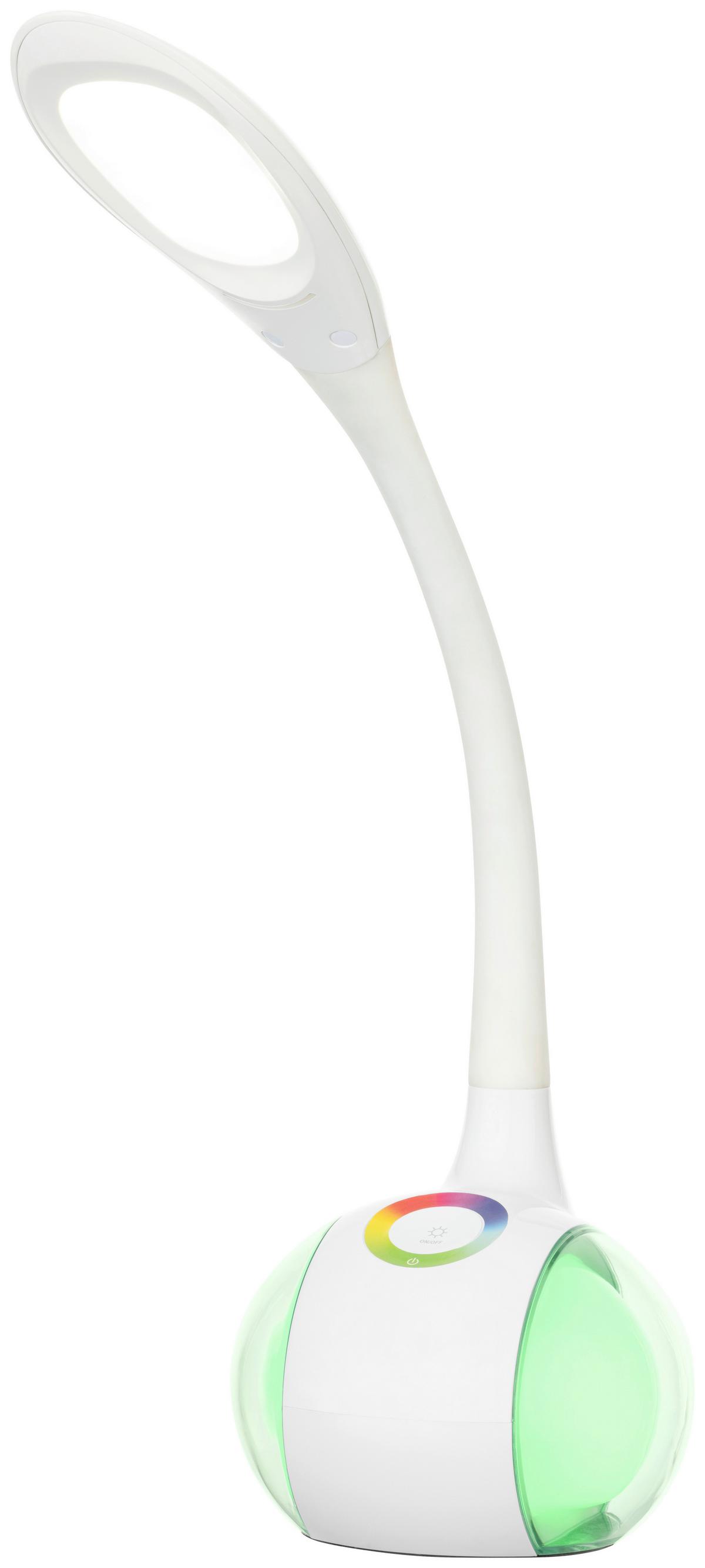 LAMPA NA PÍSACÍ STÔL NIHAT - biela, Modern, kov/plast (12,5/12,5/34cm) - Mömax