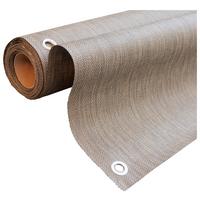 Sichtschutz Aeris Braun BL 90x500 cm, Plane mit Ösen - Braun, Basics, Kunststoff (90/500cm)