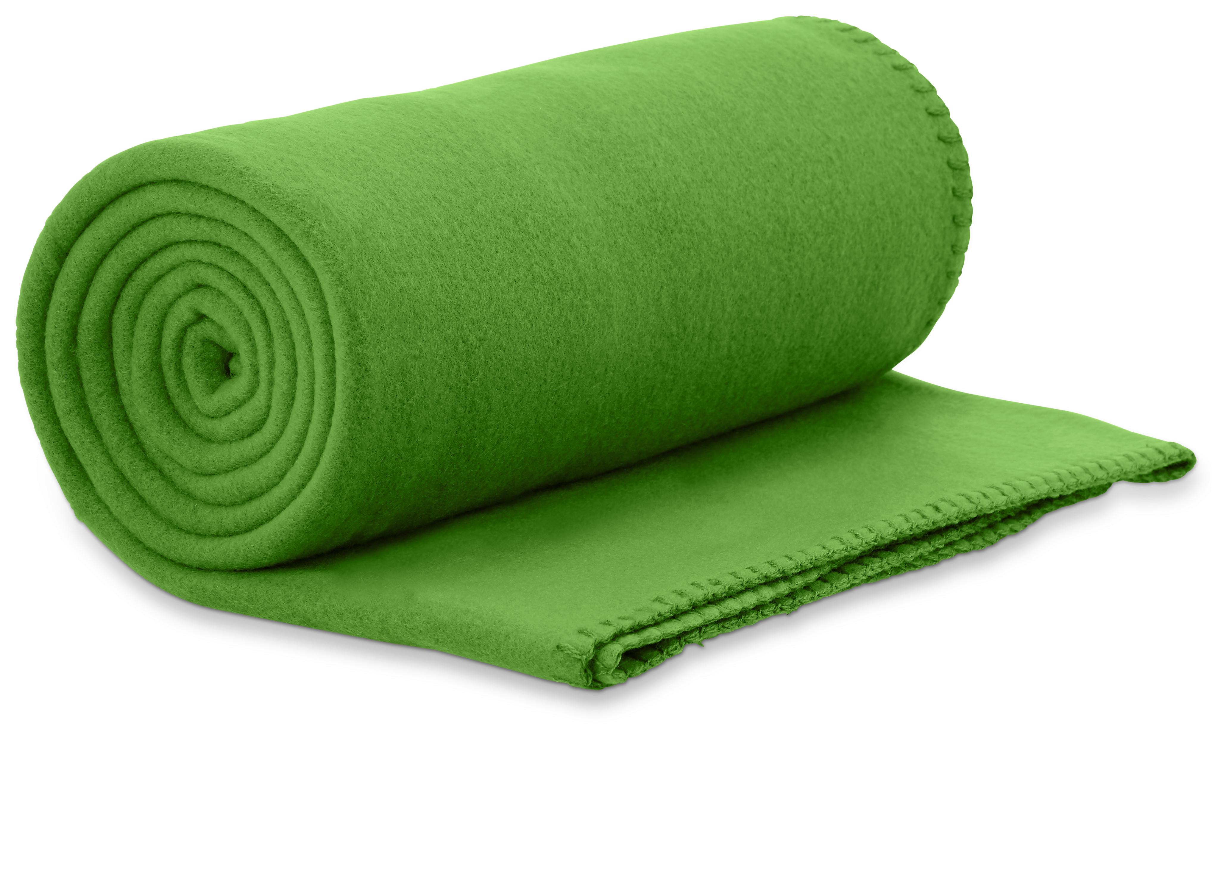 FLEECOVÁ DEKA BEA - zelená, textil (130/160cm) - Modern Living