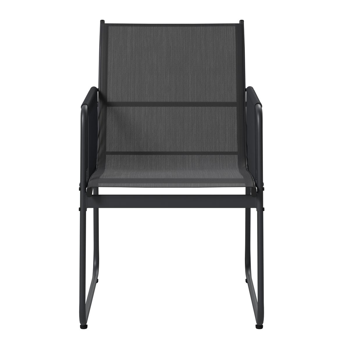 Balkonset Cardiff - Dunkelgrau/Grau, MODERN, Glas/Kunststoff - Beldano