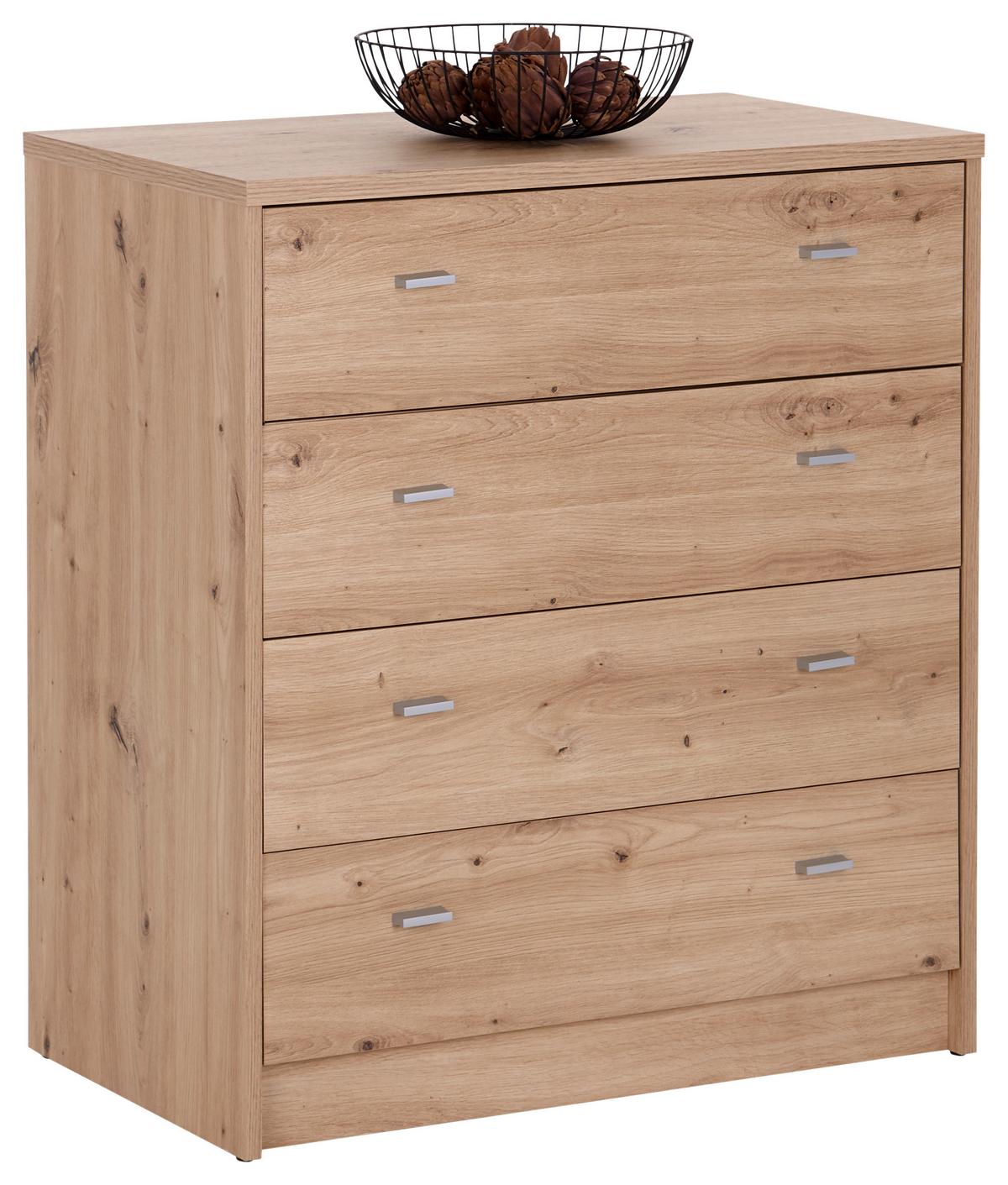 Kommode 74cm You New, Eiche Artisan Dekor - Eiche Artisan, MODERN, Holzwerkstoff (74/85,4/44,3cm)