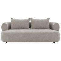 3-Sitzer-Sofa Ferro Hellgrau B: 200 cm - Hellgrau/Schwarz, Design, Textil (200/76/96cm) - Livetastic