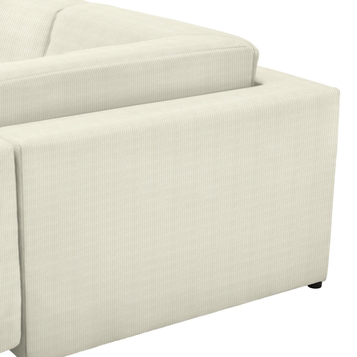 Wohnlandschaft Vouge Creme U: 283x371x208 cm - Buchefarben/Creme, KONVENTIONELL, Textil (283/371/208cm) - Livetastic