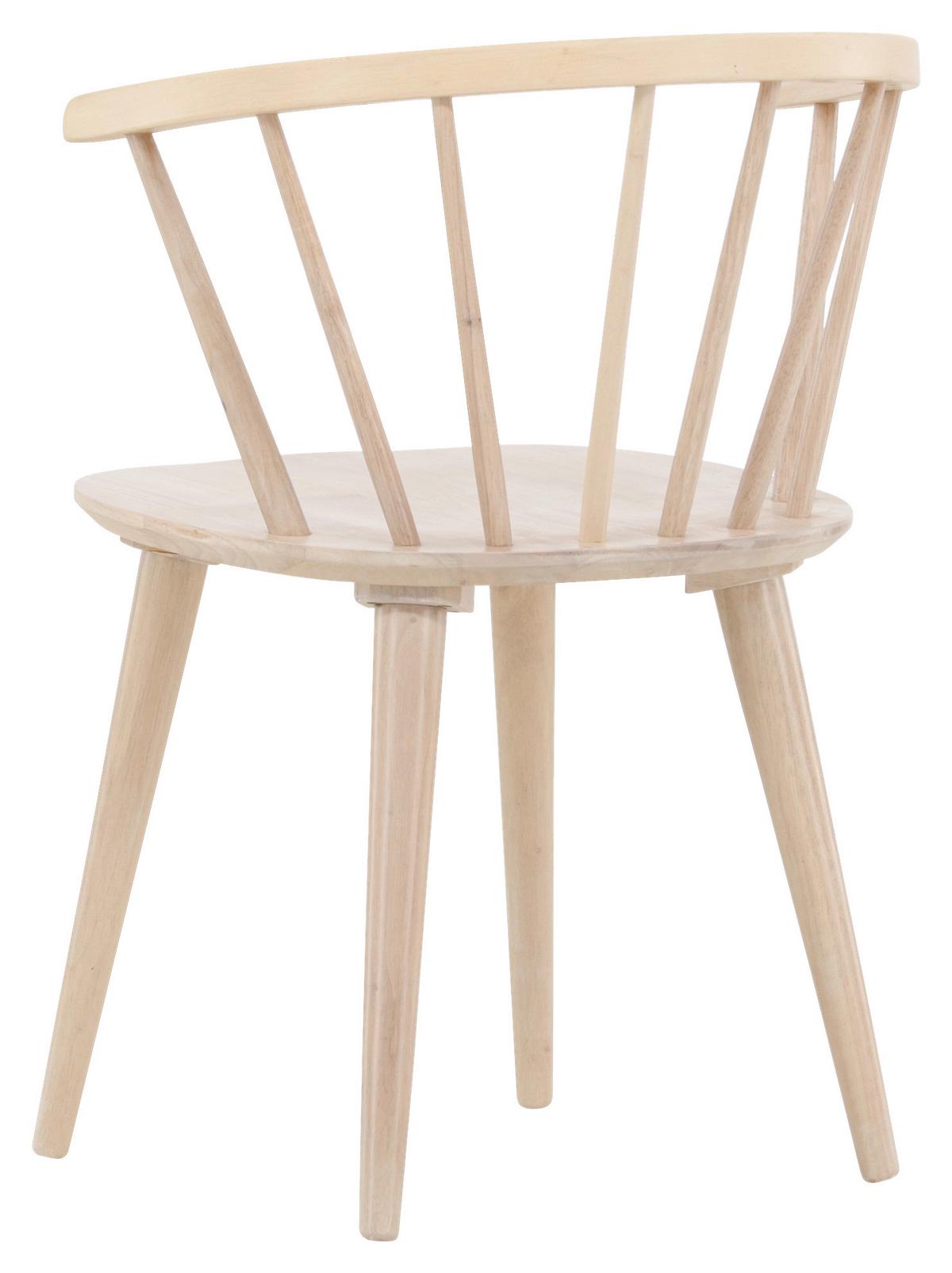 Stuhl-set Bobby - Weiß, Design, Holz (55/75/53cm) - Livetastic