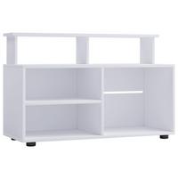 Nízka komoda, bílá, š: 90 cm - bílá/černá, Moderní, kompozitní dřevo/plast (90/59/36cm) - MID.YOU