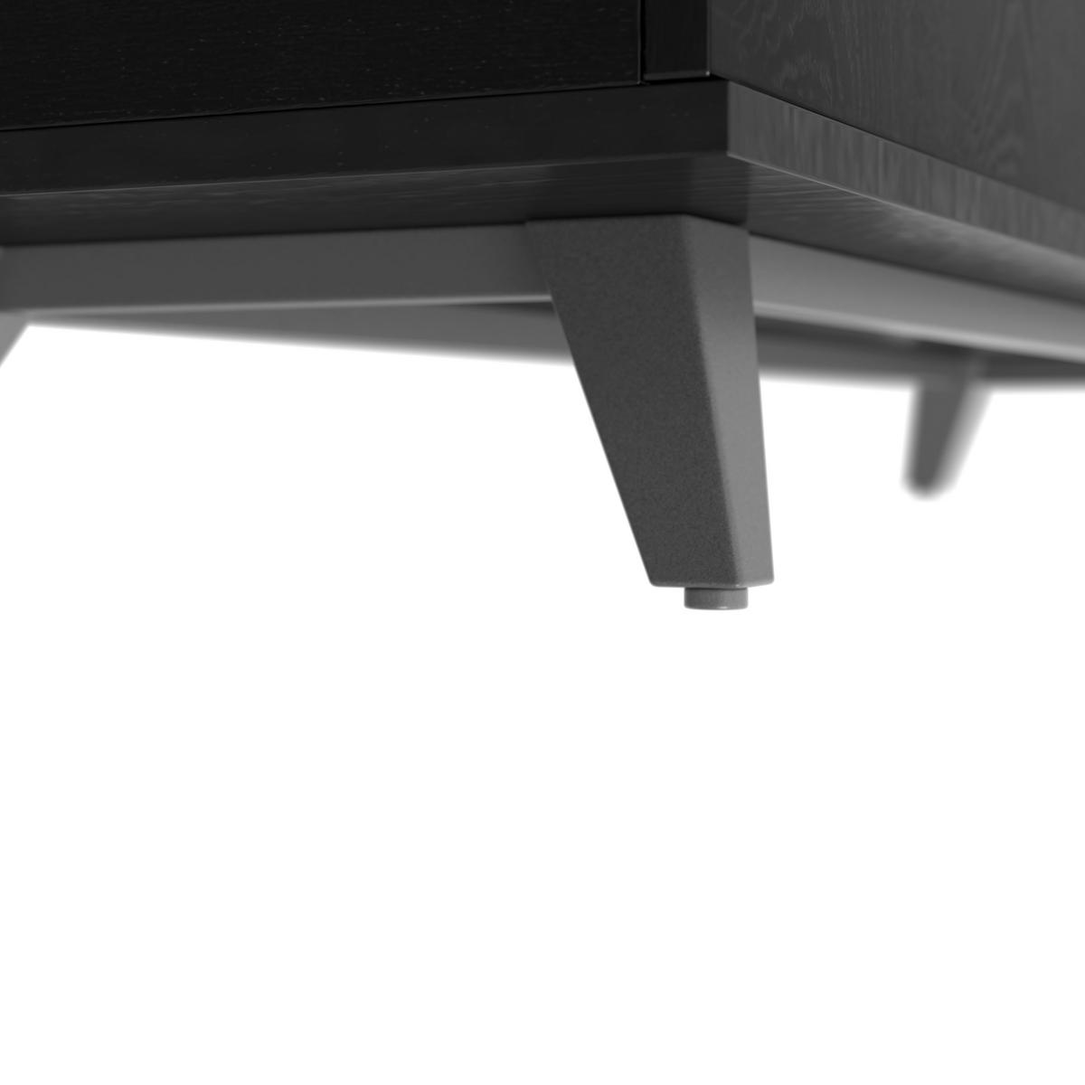 Široká komoda Zelia, š: 180 cm, čierna - černá, Moderní, kov/dřevo (180/77/45cm) - Bessagi Home
