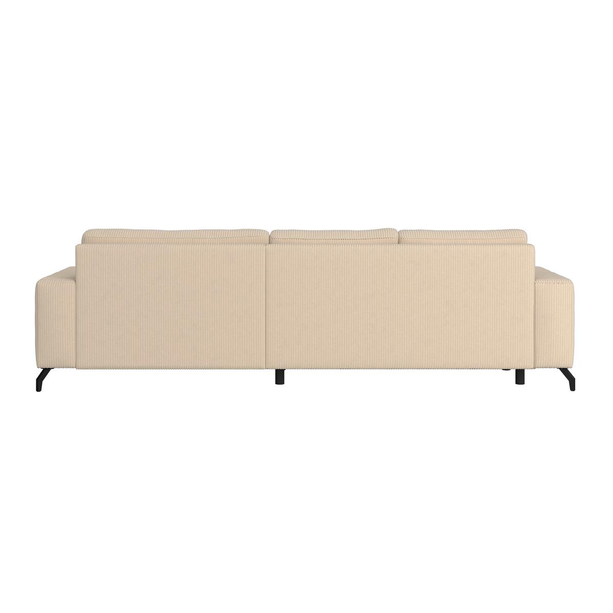 Rohová sedačka CLOUD, oboustranná, krémová - krémová, Trend, textil (290/178cm)
