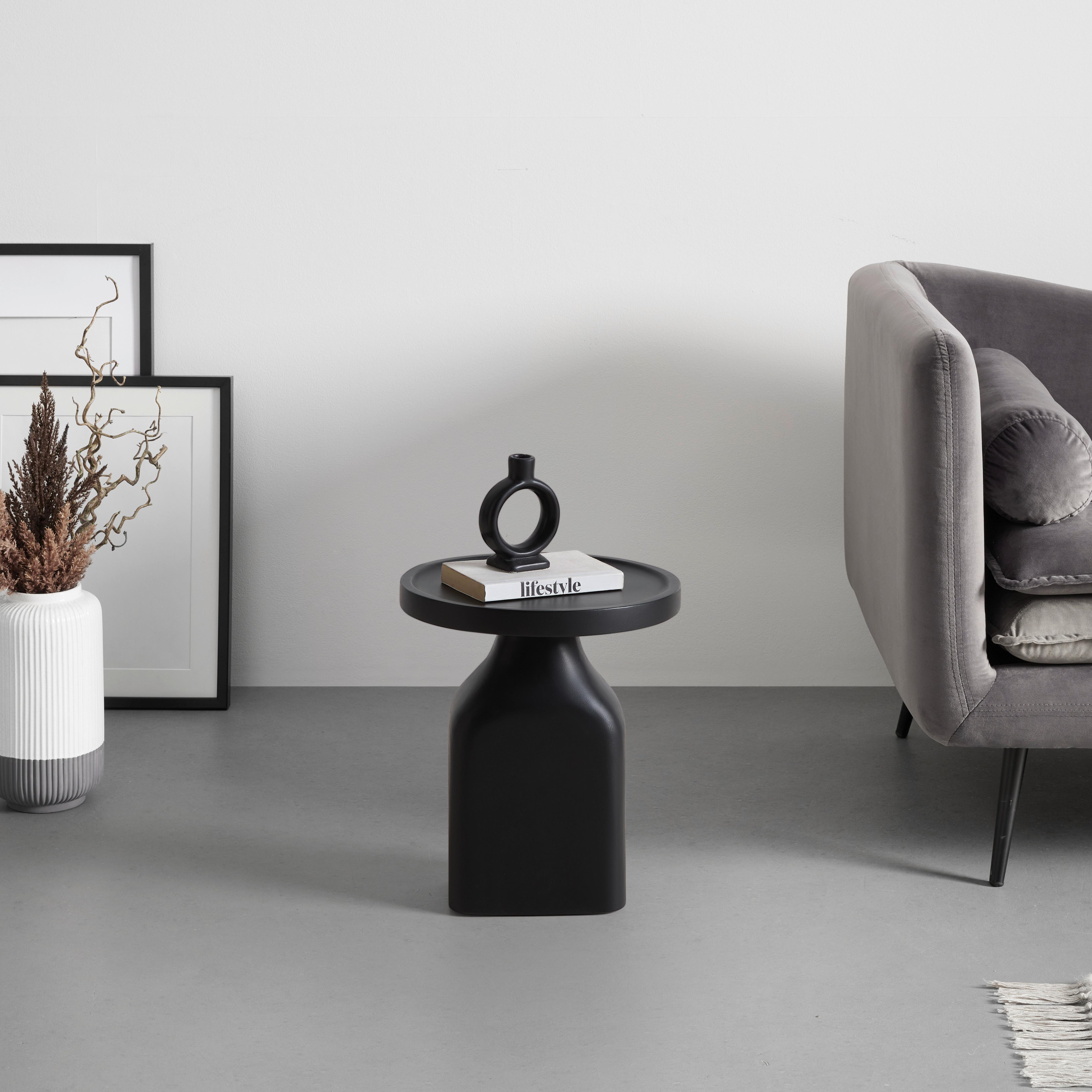 Príručný stolík NOIR, š. 35cm - čierna, Modern, drevo (35/40/35cm) - Premium Living