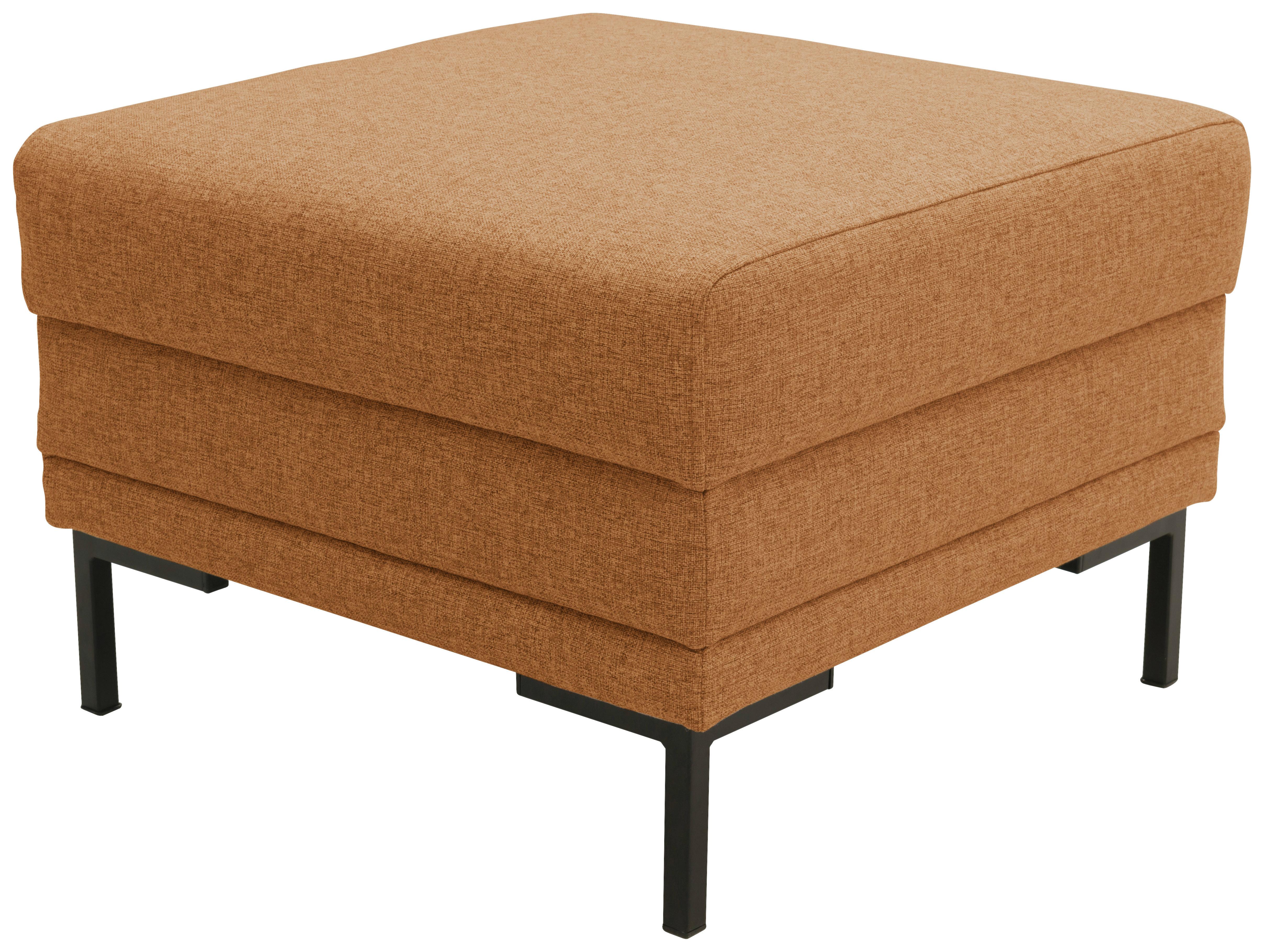 Hocker Looks Vii - Messingfarben/Schwarz, Design, Textil (55/45/55cm) - LOOKS by W.Joop