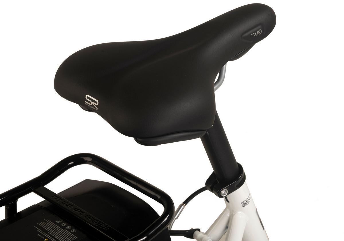 Elektrofahrrad E-citybike Hollandia Lido, Weiß, 28 Zoll - Weiß, Basics, Metall (21/116/188cm)