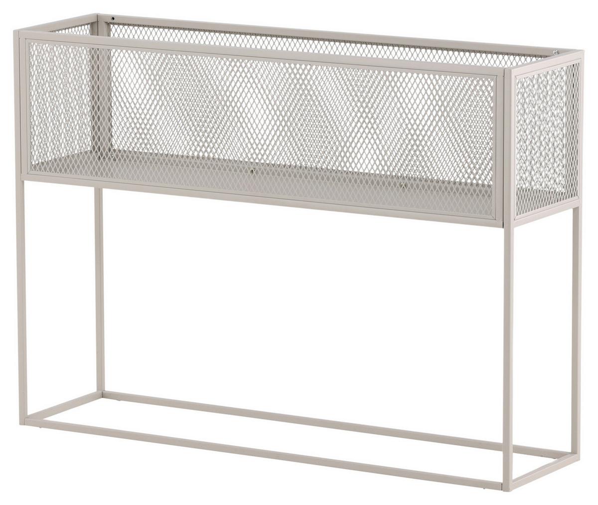 Bücherwand Netz - Beige, Design, Metall (110/80/30cm) - Livetastic