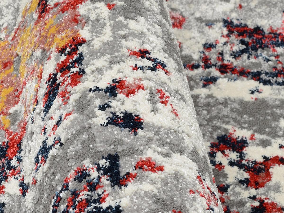 Webteppich Multicolor Timeline Firework Rund ⌀ 150 cm - Multicolor, Design, Textil (160cm) - Novel